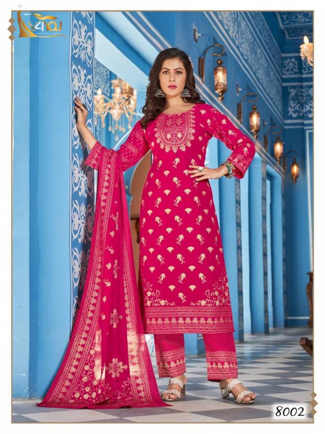 V4you Nykaa Vol 8 Ethnic Wear Wholesale Printed Readymade Suits